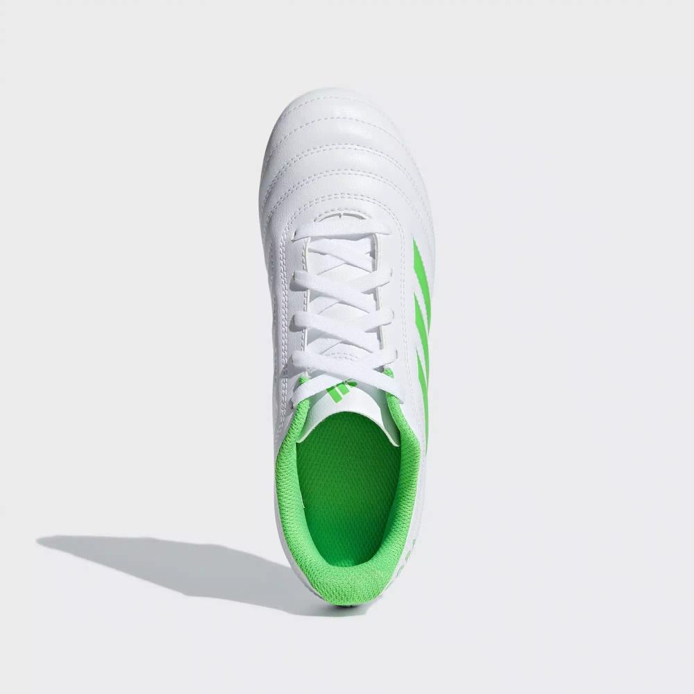 Adidas Copa 19.4 Flexible Ground Tacos de Futbol Blancos Para Niña (MX-99473)